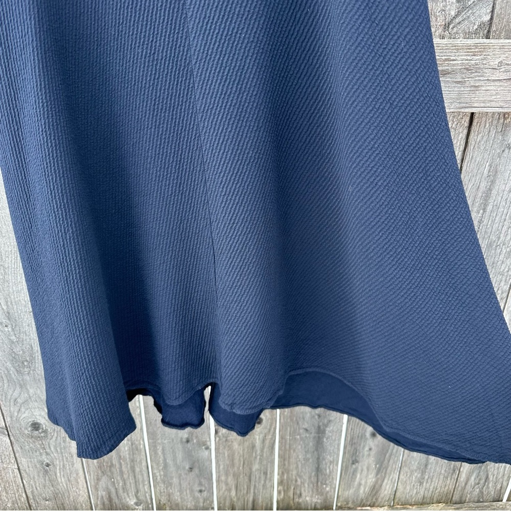 MM. LAFLEUR Navy MIDI Cap Sleeve Fit And Flare A-Line Skater Dress Sz 4 - Picture 10 of 10